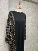 25Y3295 TUNİK KOL LEOPAR DETAYLI - 6