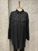 25Y34816 TUNİK OVERSIZE DAMLA TAŞLI - 6