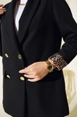 25Y16906 CEKET BLAZER İÇ ASTAR LEOPAR DESEN - 2