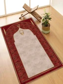 Seccade Diz Ağrıtmayan Yumuşak Halı Seccade ve Namazlık thumbnail 1