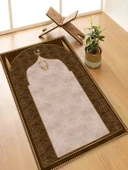 Seccade Diz Ağrıtmayan Yumuşak Halı Seccade ve Namazlık thumbnail 1