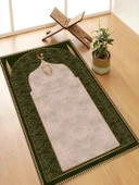 Seccade Diz Ağrıtmayan Yumuşak Halı Seccade ve Namazlık thumbnail 1