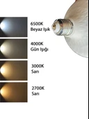 (5 Adet) Osaka 50W (300W) Beyaz Işık E27 Duylu (Kalın Duy) Led Torch Ampul - 5