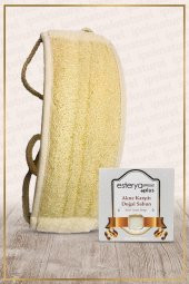 Kabak Lifi Kese Uzun Sırt Tipi Ipli + Akne Karşıtı Banyo Sabunu - 1