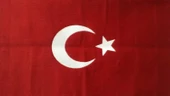 El dokuması tiftik türk bayrağı - 1