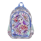 Muggle 2 Bölmeli Princess Çekçekli Okul Çantası Mor (MU-9171) - 4
