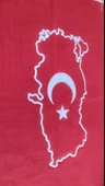 El dokuması tiftik türk bayrağı - 2