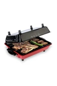 İnova İnova Büyük Boy 40x30 cm Elektrikli Izgara Barbekü Mangal Kebapçı Balıkçı Emaye Gövdeli + Emaye Tepsili - 3