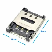 Nano Sim Kart Soket Micro 6 Pin Açılabilir Kilitli Kapak Gsm Akıllı Saat Apple iPhone Cep Telefonu iPad GPS Navigasyon - 1