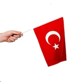 Sopalı Bez Bayrak Çıtalı Bayrak 20x30 cm - 1 Adet - 2