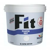 MARSHALL Fit Plastik Su Bazlı İç Cephe Duvar Boyası 2.5LT=3.5KG-Kokusuz-Kolay Uygulanr-Damlatma Yapmaz - 1
