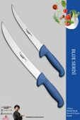 LAZBİSA Blue Serisi Mutfak Bıçak Seti Et Balık Tavuk Açma Bıçağı 2 Li Set ( Mft-896) - 1