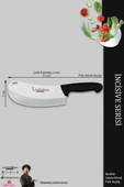 LAZBİSA İncisive Serisi Mutfak Bıçak Börek Bıçağı Pizza Pide Bıçağı Kıyma Bıçağı ( Mft-1248) - 2