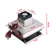 Termo Elektrik Peltier Soğutucu Sistem  DC 12V 6A 60W Mini Klima Buzdolabı Buzluk Araba Soğuk Hava Üreteci Sıcaklık Düşürücü - 1