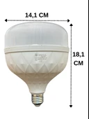 (4 Adet) Osaka 60W (350W) Beyaz Işık E27 Duylu (Kalın Duy) Led Torch Ampul - 3