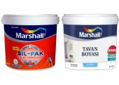 MARSHALL SİL-PAK 5LT=7KG-10 Kat Daha Fazla Silinebilir-Leke Tutmaz+Tavan Boyası 2.1LT=3.5KG - 1