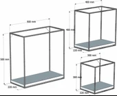 KUZELA  Metal Ahşap 3 Lü Duvar Raf - 2