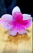 Monalisa Home Lüks Figürlü Parıltılı Küçük Pembe Lotus Toka - 1