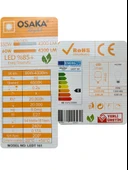 (3 Adet) Osaka 60W (350W) Beyaz Işık E27 Duylu (Kalın Duy) Led Torch Ampul thumbnail 4