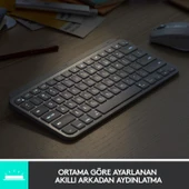 LOGITECH MX KEYS MINI Q TR KLAVYE SIYAH 920-010504 thumbnail 2
