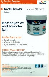 Marshall Fit Silikonlu Duvar Boyası 20KG+Tavan Boyası 10Kg+Panel Kapı Boyası 2,5LT+9 Parça Boya Seti - 5