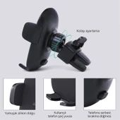 AUKEY HD-C48-BK 360 DERECE TÜM CİHAZLARLA UYUMLU ARAÇ İÇİ TELEFON TUTUCU KOLAY KİLİTLEME/BIRAKMA - 2