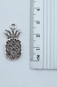 Ananas Gümüş Kaplama Örme Zincir Kolye thumbnail 3