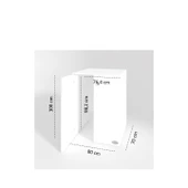 Kenzlife çamaşır&kurutma makinesi dolabı büyük boy kapaklı lubmila crd 100*80*70 banyo ofis kapaklı arkalıksız thumbnail 4