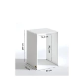 Kenzlife çamaşır&kurutma makinesi dolabı büyük boy afanasi crd 100*80*70 banyo kapaksız arkalıksız - 4