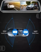 MPIA CC68 10" Tam Ekran Aynalı Araç İçi 4K Kamera GPS, Wifi ,Geri Görüş Kamerası thumbnail 3