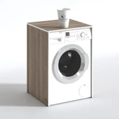 Kenzlife çamaşır&kurutma makinesi dolabı büyük boy afanasi crd 100*80*70 banyo kapaksız arkalıksız - 2