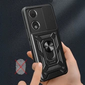 Honor 90 Kılıf Magnetik Standlı Kamera Korumalı Zore Sürgülü Vega Kapak - 6