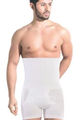 Özel Üretim Şekillendirici Basen Göbek Toparlayıcı Sıkılaştırıcı Bel İnceltici Erkek Beyaz Boxer Korse thumbnail 3