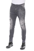 Erkek Skinny Fit Yırtlık Yıkamalı Boya Desenli Jean Kot Pantolon - 7