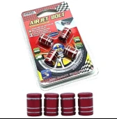 Metal Sibop Kapağı 4 lü Kırmızı Araba Motosiklet Otomobil thumbnail 2