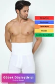 Özel Üretim Şekillendirici Basen Göbek Toparlayıcı Sıkılaştırıcı Bel İnceltici Erkek Beyaz Boxer Korse thumbnail 1