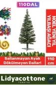 2025 Noel Paketi Kutulu Süsleme Seti Renkli Işığı Süsleri Yılbaşı Çam Ağacı 110 Cm 110 Dal thumbnail 2