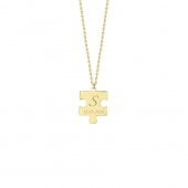 14 Ayar Altın Puzzle Kolye thumbnail 1