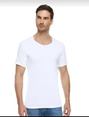 BERRAK 1002 ERKEK KISA KOL BİSİKLET YAKA ATLET 10 ADET  BEYAZ 2XL - 1