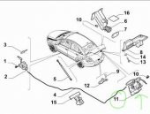 FIAT FIORINO ARKA BAGAJ KILIDI  ( BAGAJ TEK KAPI )  51949047 - 4