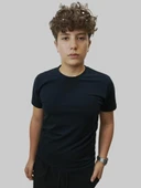 Erkek Basıc Düz V Yaka Siyah Tişört thumbnail 8