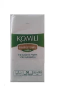 Komili Profesyonel Çift Kat Ultra Peçete 1/8 Katlama 50 Yaprak 24adet - 1