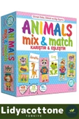Premium Zeka Geliştirici Çocuk El Göz Koordinasyonu Animals Mix & Match Karıştır Eşleştir Eğlen - 3