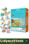 Premium Hafıza Güçlendiren Zeka Geliştirici Çocuk El Göz Kordinasyonu Animals Memory Match Up - 3