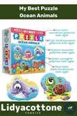 Premium Zeka Geliştirici Eğitici Çocuk El Göz Koordinasyonu My Best Puzzle Okyanus Hayvanları - 1