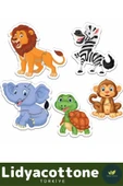 Premium Zeka Geliştirici Eğitici Öğretici Çocuk El Göz Koordinasyonu Baby Puzzle Orman Hayvanları - 2