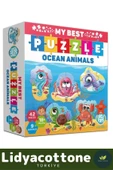 Premium Zeka Geliştirici Eğitici Çocuk El Göz Koordinasyonu My Best Puzzle Okyanus Hayvanları - 3