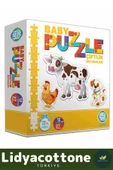 Premium Zeka Geliştirici Eğitici Çocuk El Göz Koordinasyonu Baby Puzzle Çiftlik Hayvanları - 3