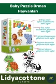 Premium Zeka Geliştirici Eğitici Öğretici Çocuk El Göz Koordinasyonu Baby Puzzle Orman Hayvanları - 1