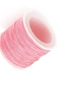 Paraşüt İpi, Bileklik-Kolye örgü ipi 1 mm 50 metre Pembe - 1